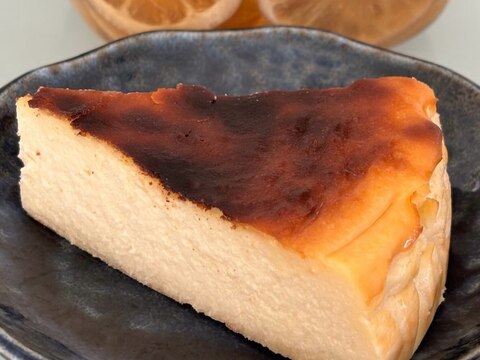 ホワイトチョコレートで作るバスクチーズケーキ♪